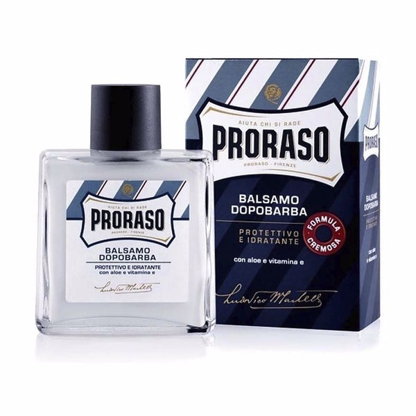 Proraso Blue after-shave balsami aloe ja e-vitamiini 100 ml | Vuodevaatteet.fi