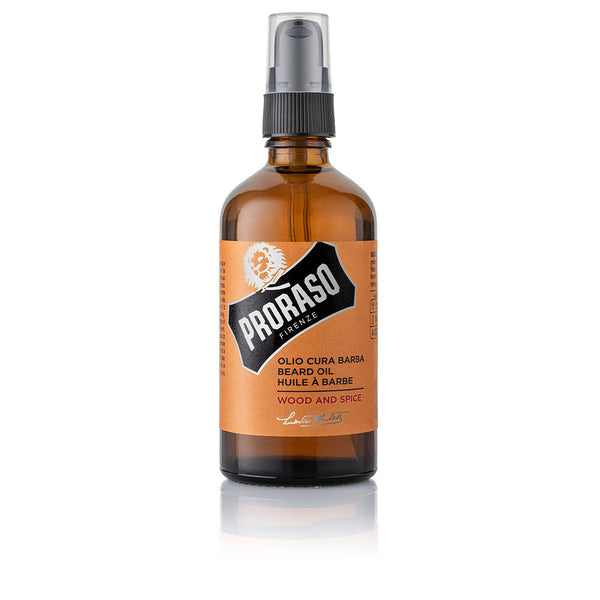 Proraso Wood and spice partaöljy 100 ml | Vuodevaatteet.fi
