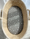 Moseskorb Bettlaken - Boho - Mini Stars White