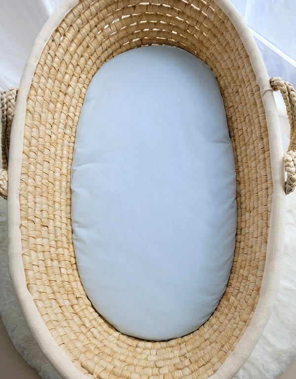 Moseskorb-Laken – Boho – Blau