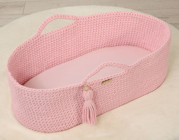 Moseskorb-Laken – Boho – Rosa