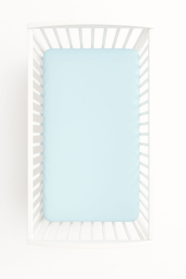 Baby-Spannbettlaken – 120 x 60 cm – Baumwolle – Pastellviolett