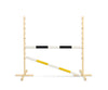 Keppihevosen este 120cm kahdella tangolla - Black and yellow