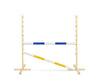 Steckenpferd Hindernis 120cm mit zwei Stangen - Blau und Gelb