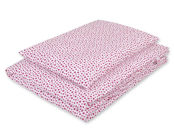 Pussilakanasetti Vauvalle - 120X90cm - Burgundy Stars