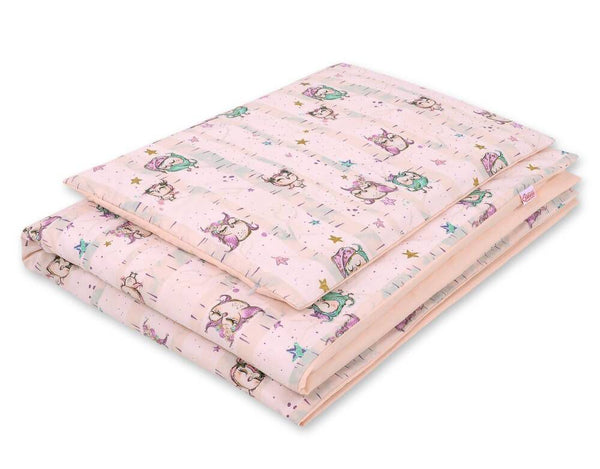 Pussilakanasetti Vauvalle - 135X100cm - Owls Cream
