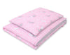 Pussilakanasetti Vauvalle - 135X100cm - Pink Rabbits/Grey