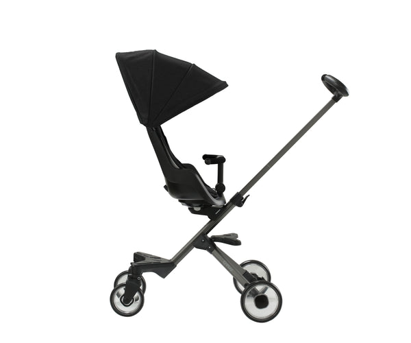 Qplay Easy -lastenvaunu 3-in-1 musta. Tuotekuva.