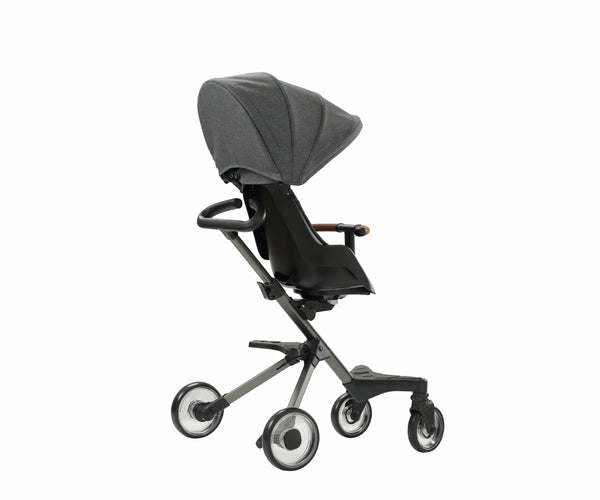 Qplay Easy -lastenvaunut 3-in-1 -mallina harmaana.