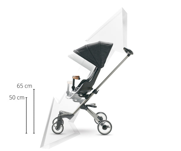 QPlay Easy -lastenvaunut 3-in-1 harmaana. Vaunuissa on kolme eri käyttömahdollisuutta ja ne ovat helppokäyttöiset.
