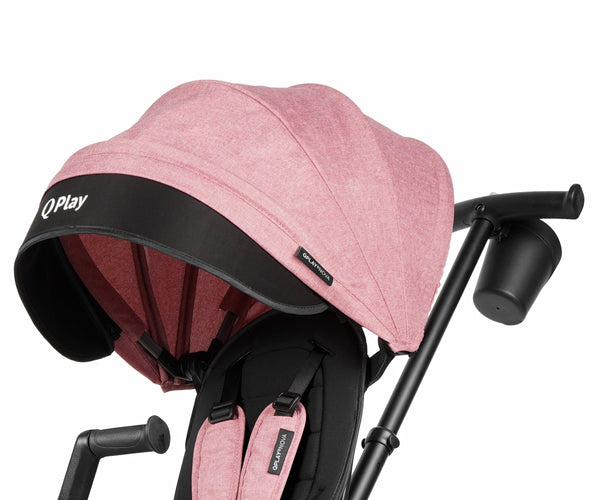 Kinderdreirad mit Schiebestange Nova Niello Pink