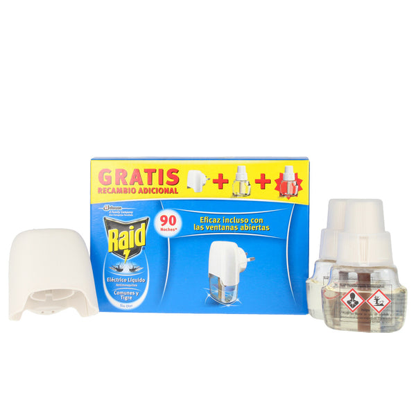 Raid Proteccion antimosquitos laite + 2 täyttöpakkausta | Vuodevaatteet.fi