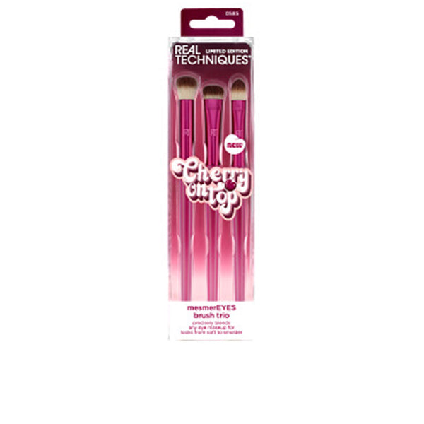 Real Techniques Cherry On Top Mesmereyes Brush Trio 3 U | Vuodevaatteet.fi