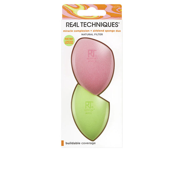 Real Techniques Miracle complexion + airblend sienisetti duo rajoitettu erä 2 kpl | Vuodevaatteet.fi