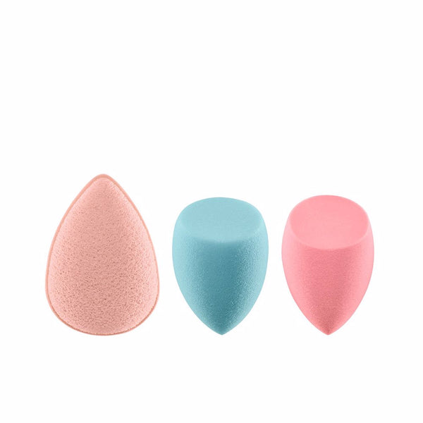 Real Techniques Sponge+ pro-matte poreless perfection setti 3 kpl | Vuodevaatteet.fi
