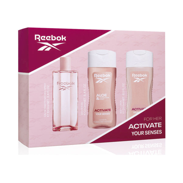 Reebok Activate Your Senses Woman Case 3 Pcs | Vuodevaatteet.fi