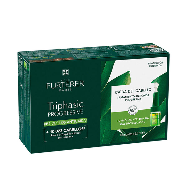 Rene Furterer Triphasic progressive rituaali anti caída 8 x 5,5 ml | Vuodevaatteet.fi