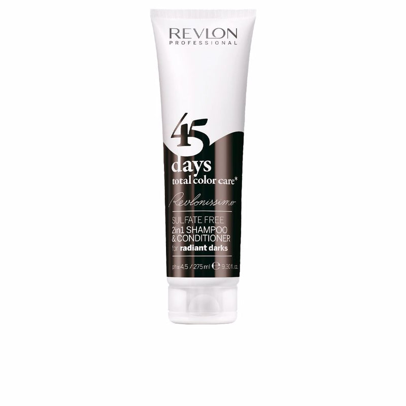 Revlon 45 days 2in1 shampoo & conditioner säteileville tummille hiuksille 275 ml | Vuodevaatteet.fi