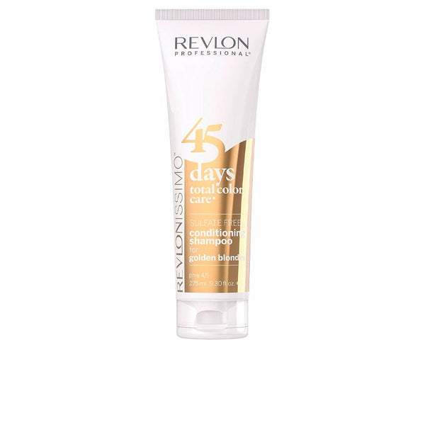 Revlon 45 days 2in1 shampoo & hoitoaine kultablondille 275 ml | Vuodevaatteet.fi