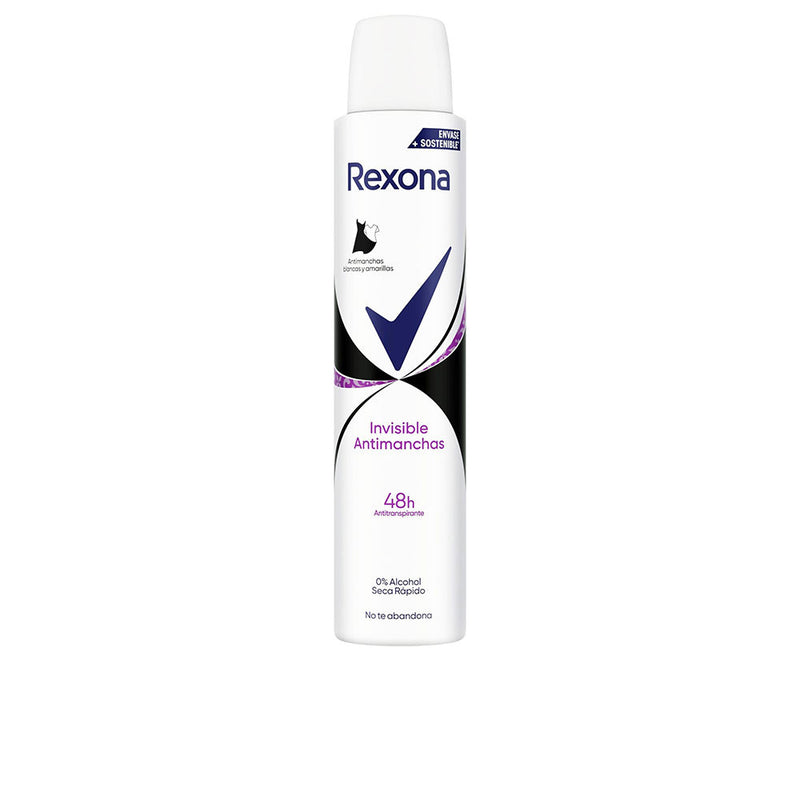 Rexona Invisible anti-stain 48h deo vapo 200 ml | Vuodevaatteet.fi