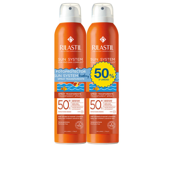 Rilastil Sun System Spf50+ Baby Transparent Spray Pack 2 X 200 Ml | Vuodevaatteet.fi