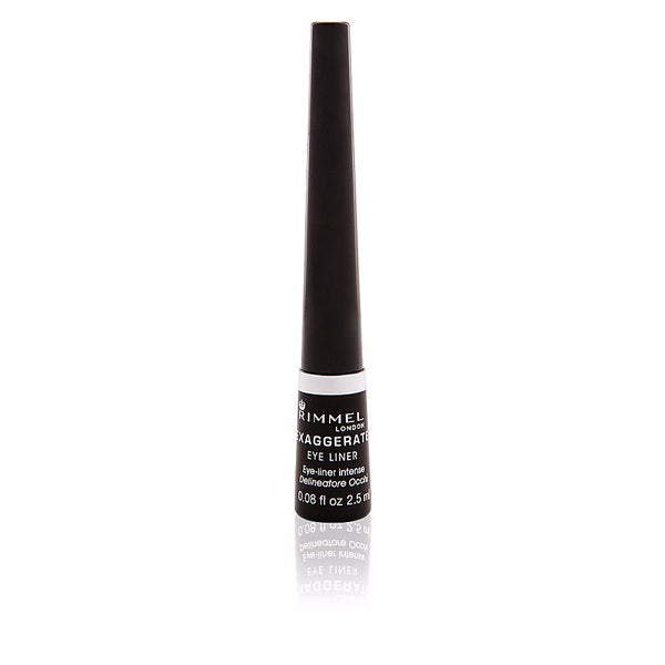 Rimmel London Exaggerate nestemäinen silmänrajaus #001-black 7 gr | Vuodevaatteet.fi