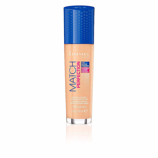 Rimmel London Match perfection foundation #200 - pehmeä beige | Vuodevaatteet.fi