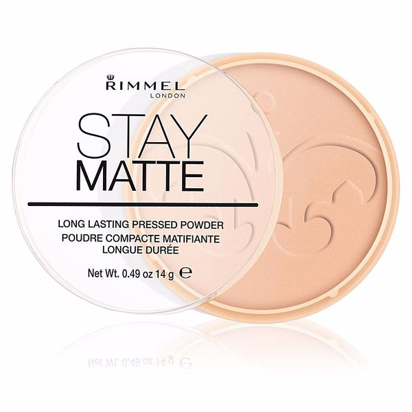 Rimmel London Stay matte puristepuuteri #005-silky beige | Vuodevaatteet.fi