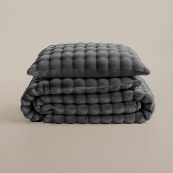 Bettwäsche-Set Pom Pom Anthrazit