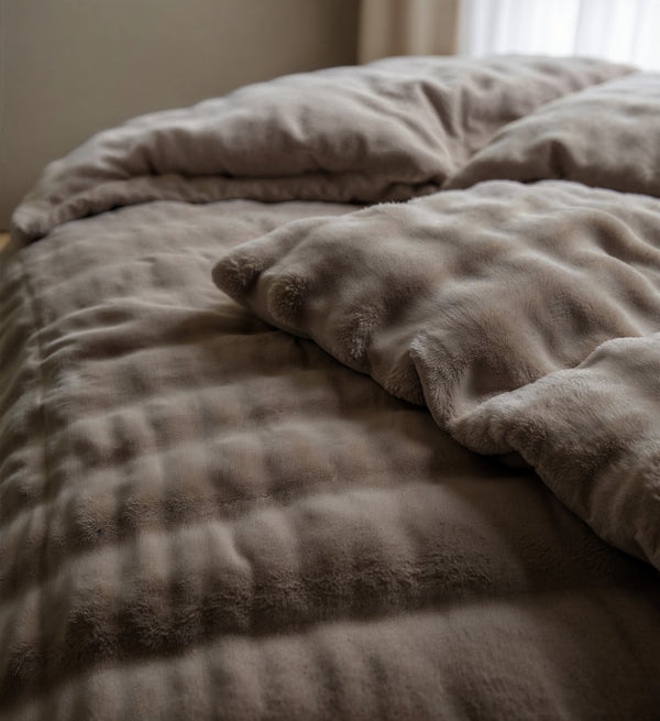 Bettwäsche-Set Pom Pom Taupe