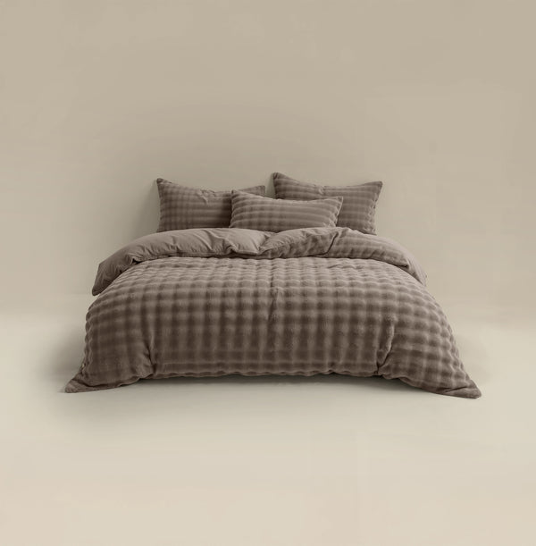 Bettwäsche-Set Pom Pom Taupe