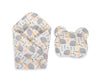 Puppe Schlafsack - Hedgehogs Grey