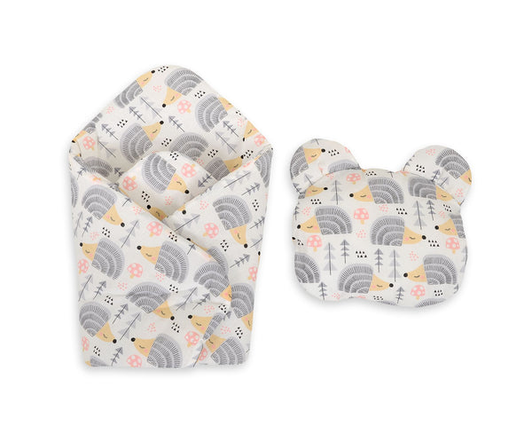 Puppe Schlafsack - Hedgehogs Grey