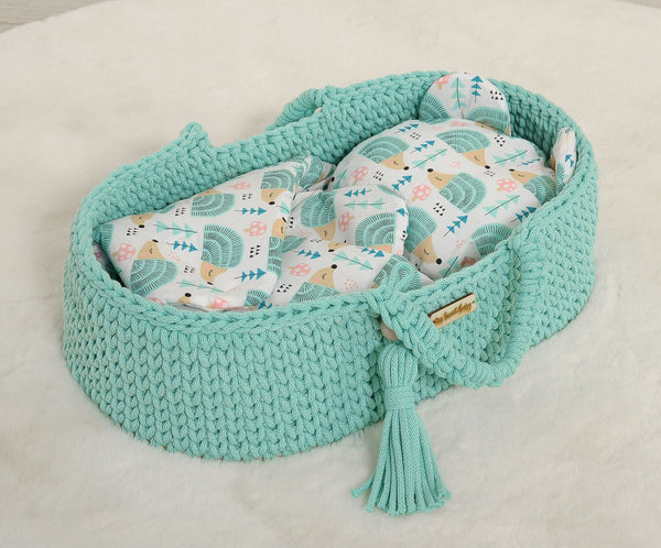 Puppenschlafsack - Hedgehogs Mint