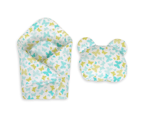 Schlafsack Puppe - Butterflies Mint