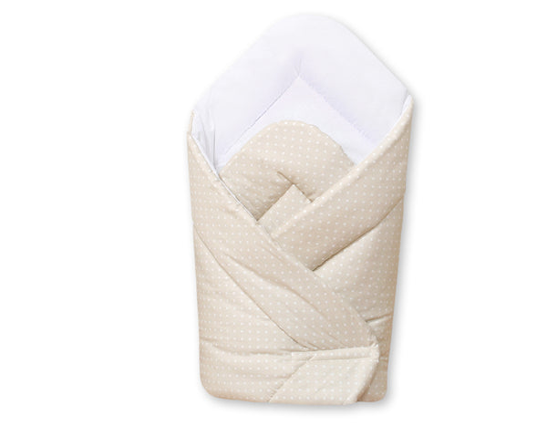 Vauvan kapalo - white polka dots on beige