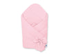 Baby nest 2in1 with stiffening with bow - pink