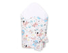 Baby nest 2in1 with stiffening with bow - blue teddy bears