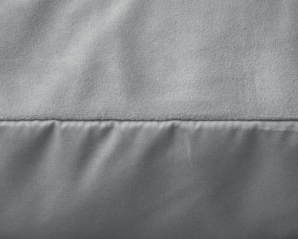 Velvet 2 in 1 Tyynyliinat Harmaa - Vuodevaatteet