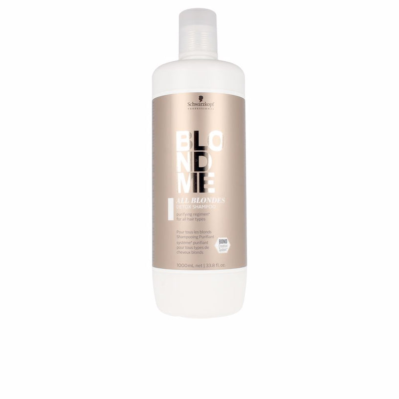Schwarzkopf Blondme all blondes detox shampoo 1000 ml | Vuodevaatteet.fi