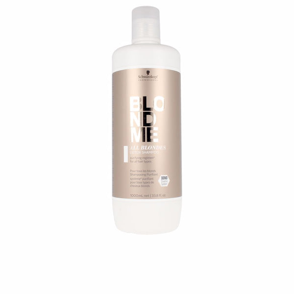 Schwarzkopf Blondme all blondes detox shampoo 1000 ml | Vuodevaatteet.fi
