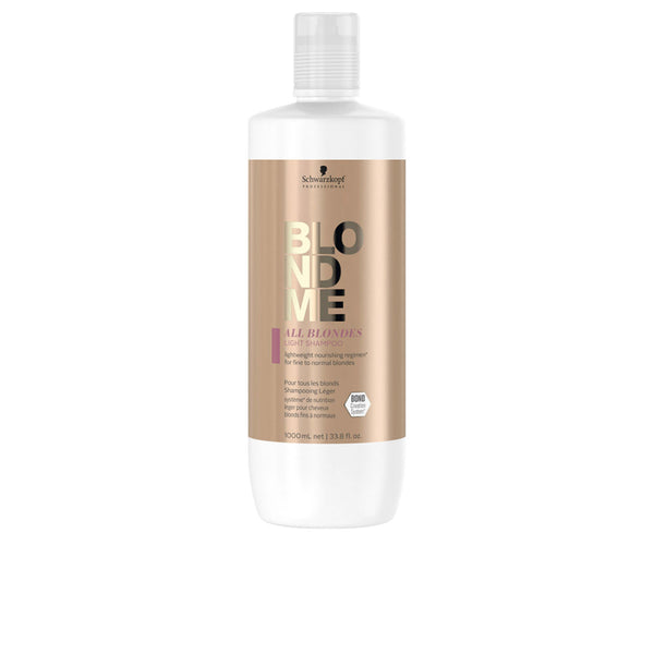Schwarzkopf Blondme all blondes light shampoo 1000 ml | Vuodevaatteet.fi