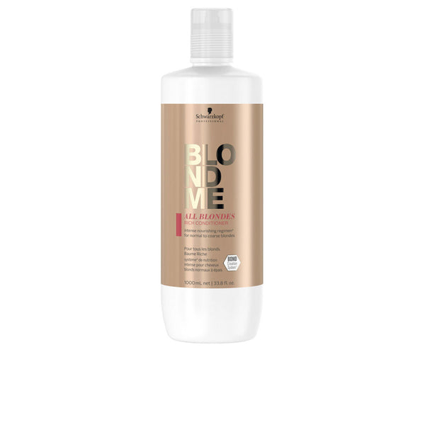 Schwarzkopf Blondme all blondes rikas hoitoaine 1000 ml | Vuodevaatteet.fi