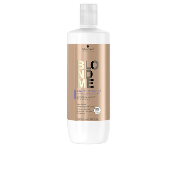Schwarzkopf Blondme cool blondes neutraloiva shampoo 1000 ml | Vuodevaatteet.fi