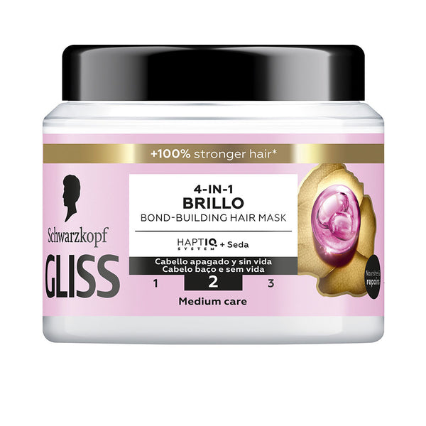 Schwarzkopf Mass Market Gliss Liquid Silk 4-in-1 Hiusnaamio 400 ml | Vuodevaatteet.fi