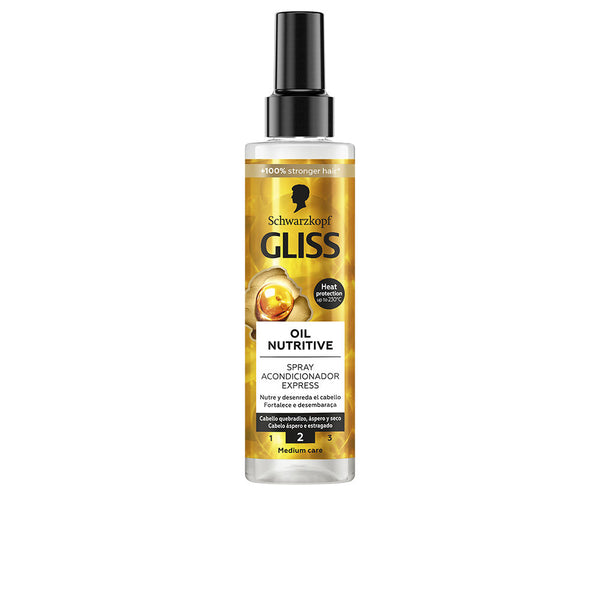 Schwarzkopf Mass Market Gliss Oil Nutritive Conditioner Spray 200 Ml | Vuodevaatteet.fi