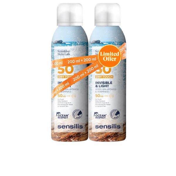 Sensilis Invisible & Light SPF50+ Kehosuihke, 2 x 200 ml | Vuodevaatteet.fi