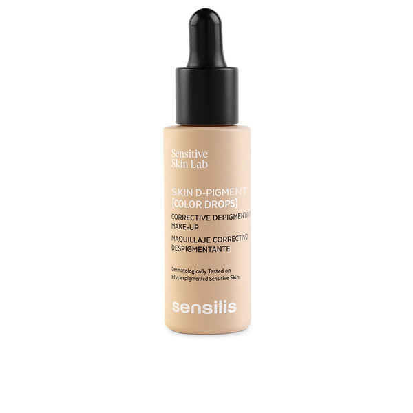 Sensilis Skin D-Pigment [Color Drops] Depigmenting Corrective Makeup #Beige Golden 30 Ml | Vuodevaatteet.fi