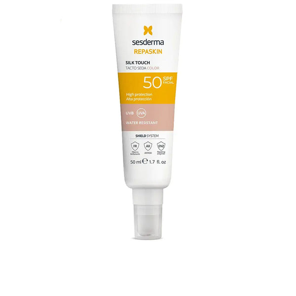 Sesderma Repaskin facial silk touch väriaineella spf50 50 ml | Vuodevaatteet.fi
