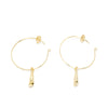 Shabama Agulla Earrings #Gold Glitter 1 U | Vuodevaatteet.fi